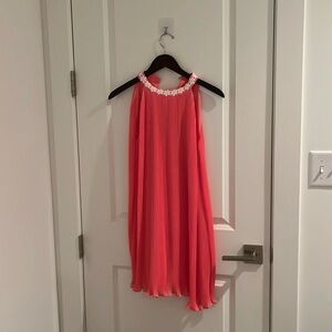 Janie and jack pink halter dress size girls 12.